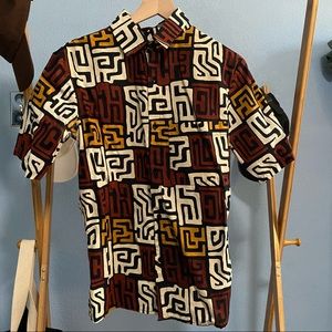 Urban outfitters pattern short sleeve